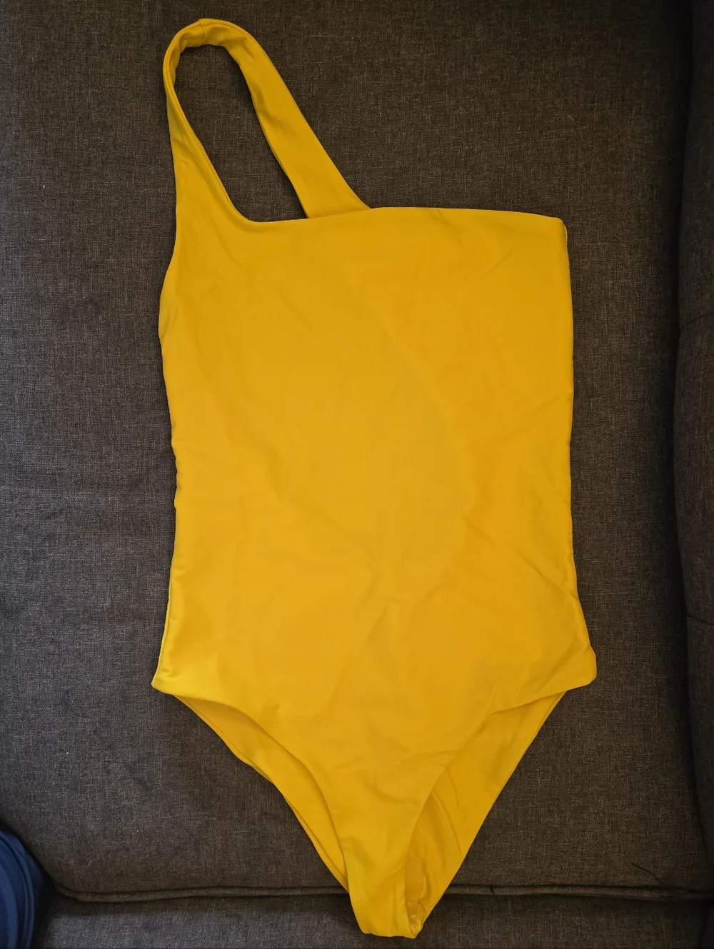 Jade Swim yellow‎ Evolve Assymetrical One-piece Swimsuit Canery Size MEDIUM